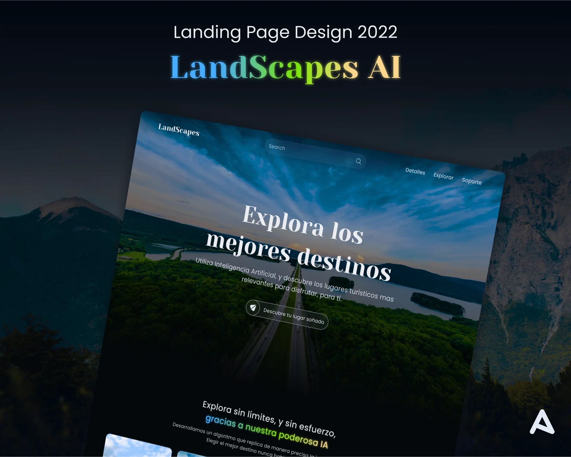 Diseño de Landing Page para LandScapes AI